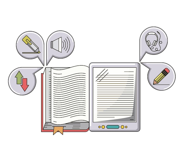 e-learning equipment isolated icon