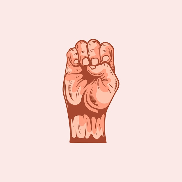 e letter logo in a deafmute hand gesture alphabet hand drawn vector illustration
