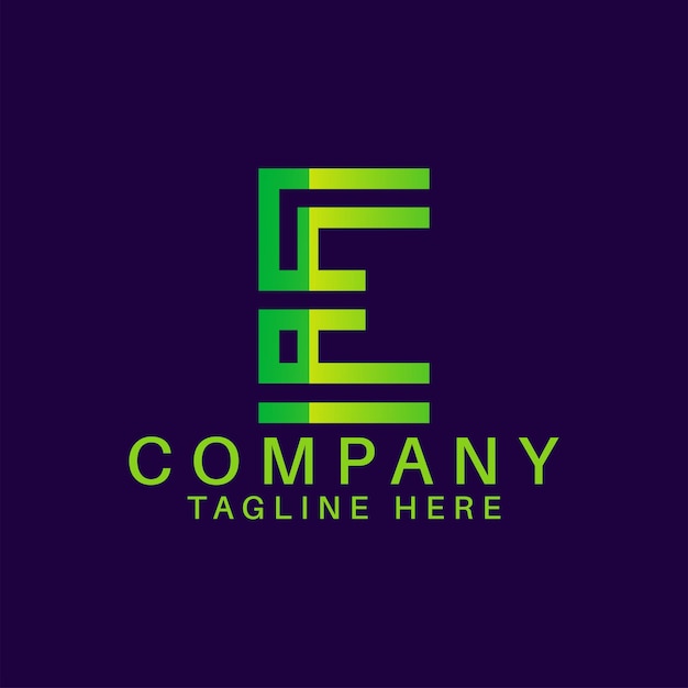 E Letter Logo Design Template
