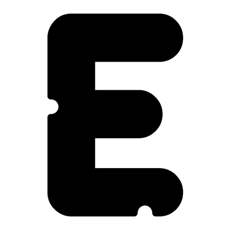 Vector e letter typeface vector mice cheese uppercase font