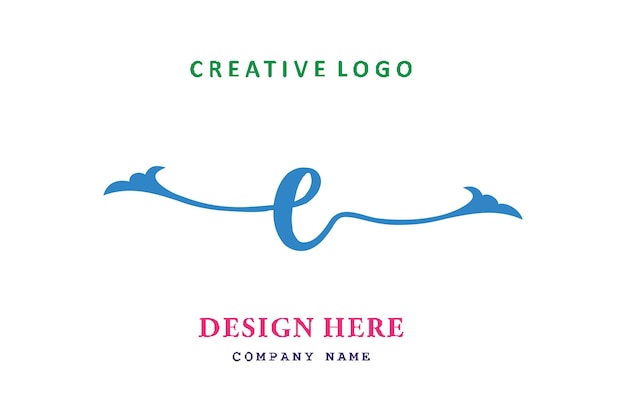 E lettering logo is simple easy to understand and authoritative