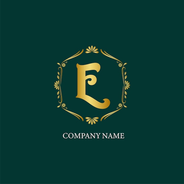 E Logo Design Template