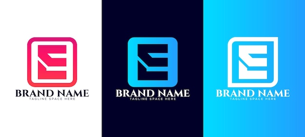 E logo design