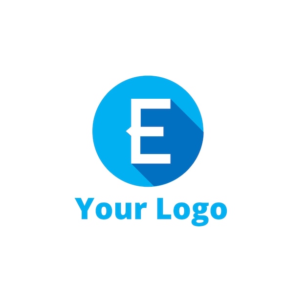 E logo template