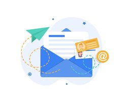 Vector e-mail en berichten, e-mailmarketingcampagne