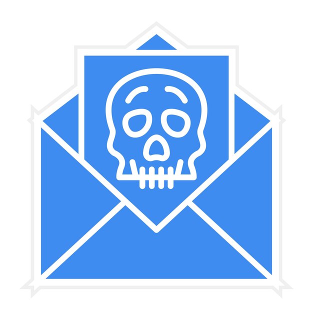 E-mail gehackte icoon vector afbeelding Kan worden gebruikt voor Cyber Security