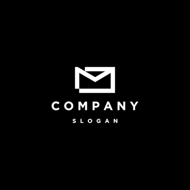 E-mail logo pictogram ontwerpsjabloon