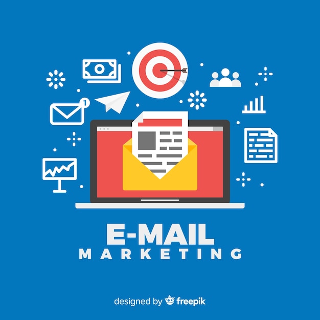 Sfondo di marketing e-mail