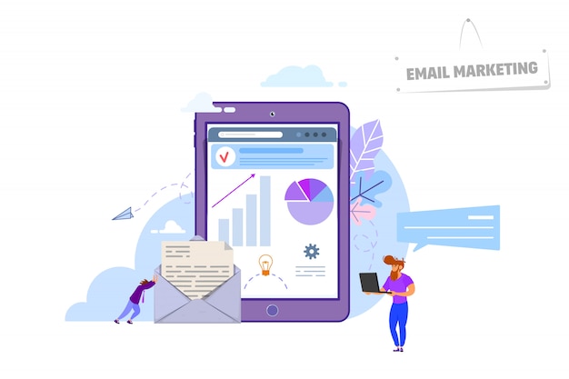 E-mail marketing concept