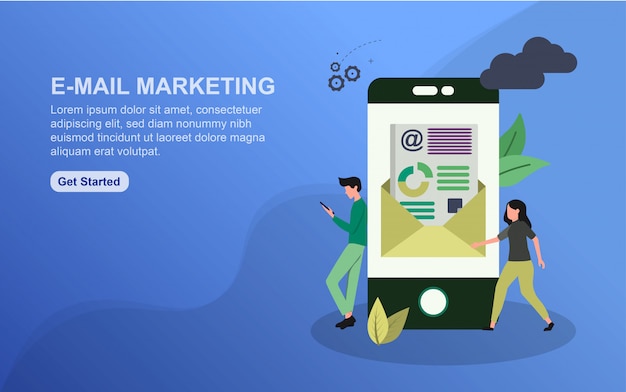 E-Mail Marketing landing page template