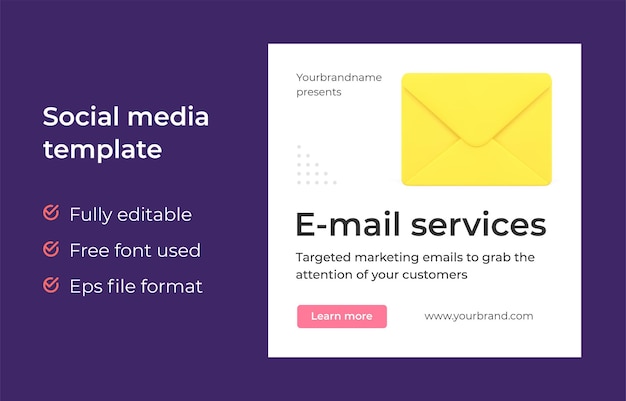 Vector e mail services targeted marketing emails grab attention customers promo post landing page vector illustration mail service digital campaign sorting important letters envelope 3d icon advertisement