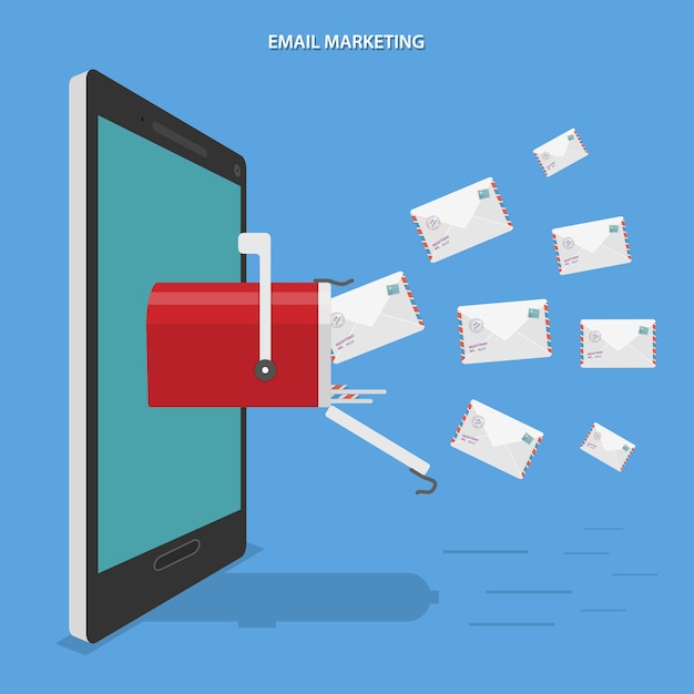 E-mailmarketing illustratie