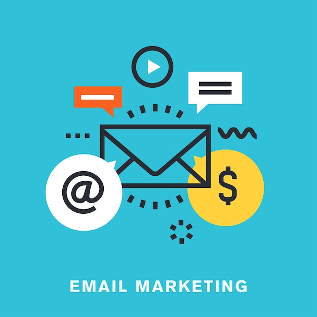 E-mailmarketing vector