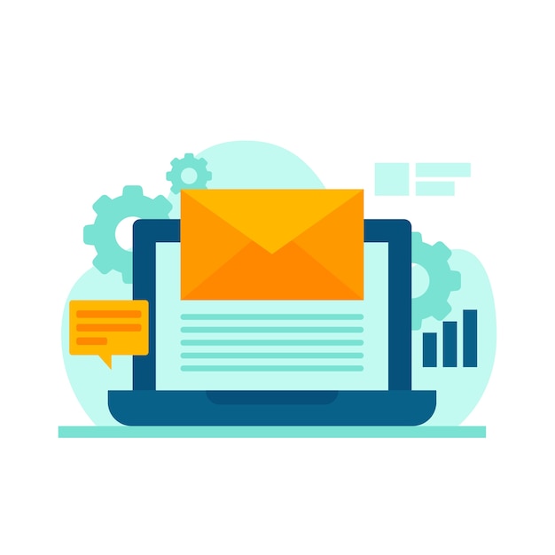 E-mailmarketingillustratie