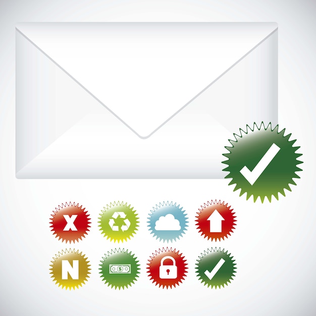 Vector e-mailpictogram