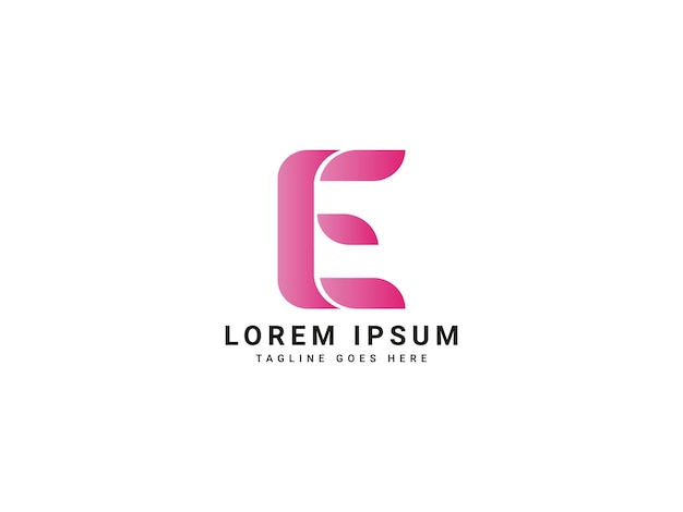 e modern letterlogo