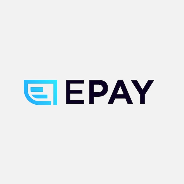 E pay Modern Online Transaction logo design for Crypto Online wallet logo template