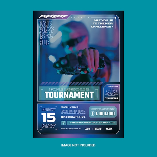 E-Sport Game Tournament Flyer Template