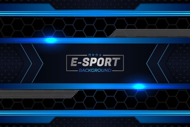 E-sports background dark and blue style