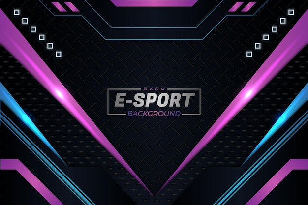 E-sports background purple style