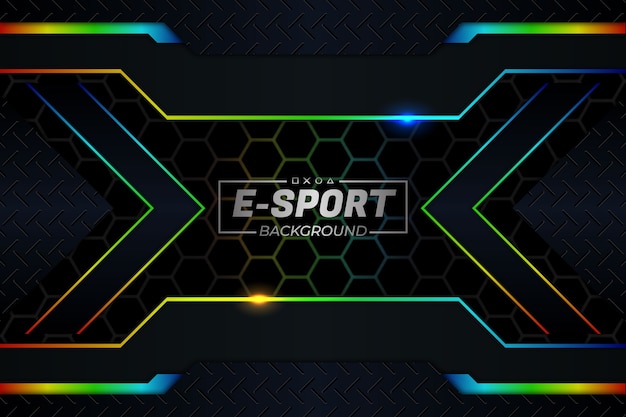 E sports background rgb style