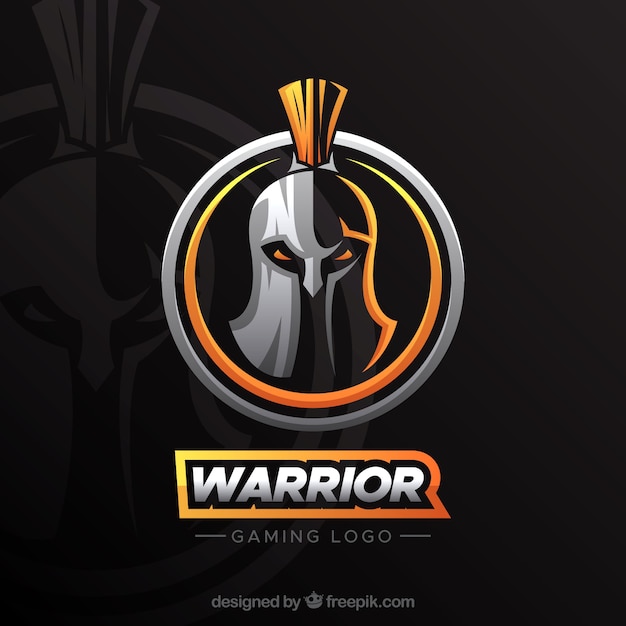 Vector e-sports team logo template with knight