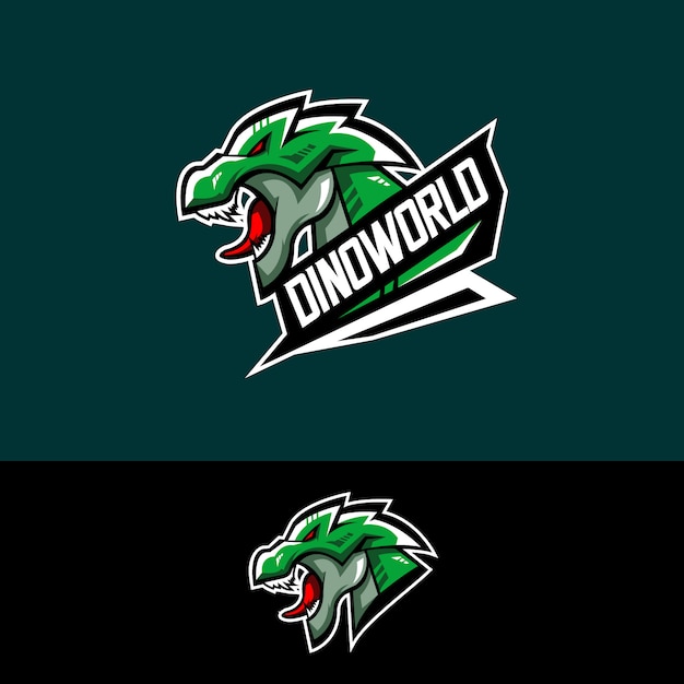 E-sports team logo with dino