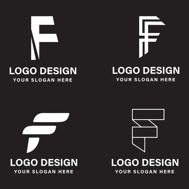 E vector alfabet logo ontwerp collecties