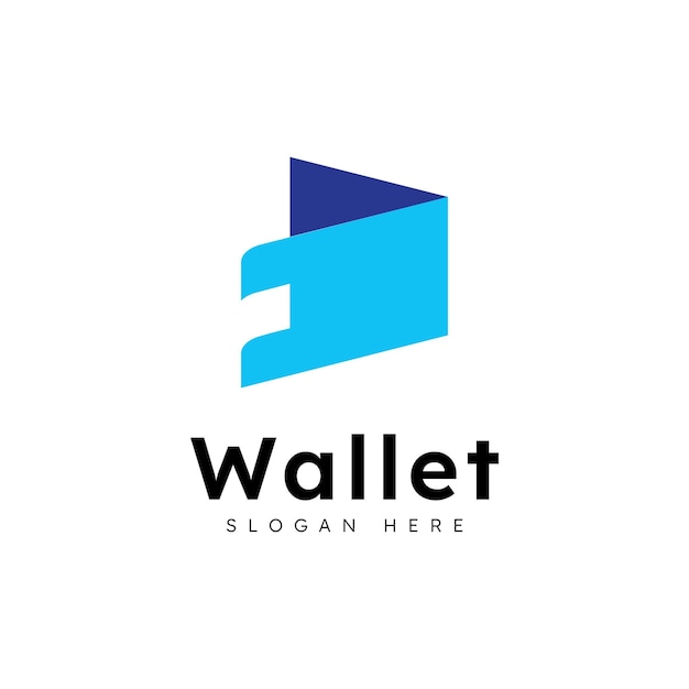 E wallet logo design vector design template