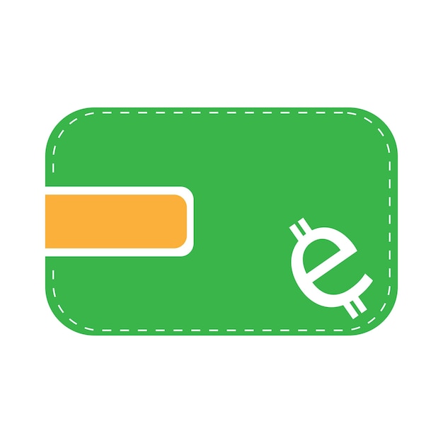 Vector e wallet logo template