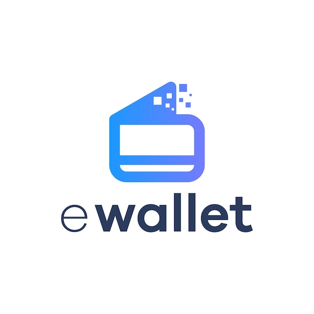 E-wallet logo ispirazione arte vettoriale