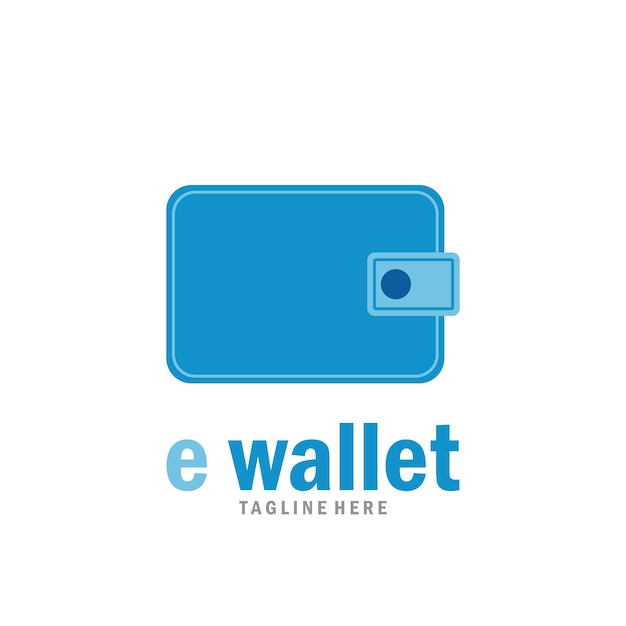 E wallet modern pay logo icon vector illustration template design