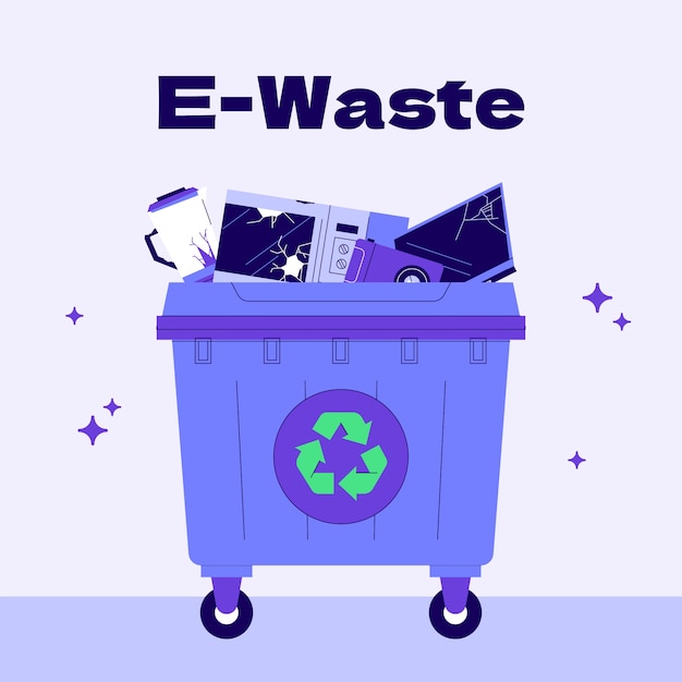 E-waste illustration design