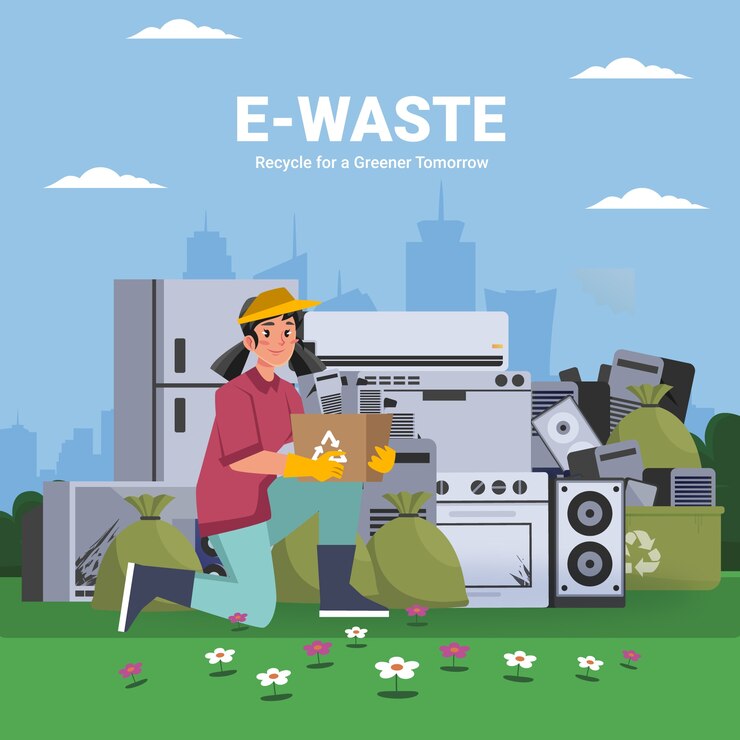 Vector e-waste template design