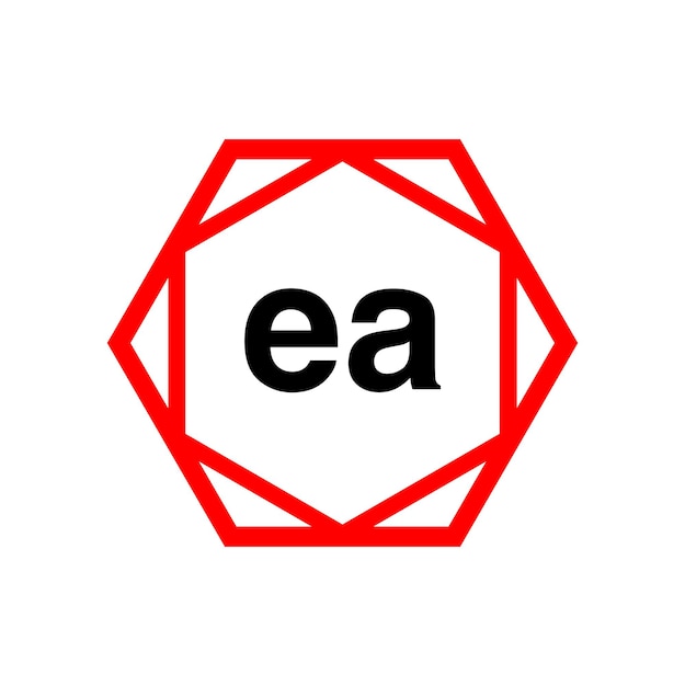 EA company name initial letters icon EA monogram