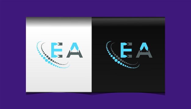 EA eerste moderne logo ontwerp vector pictogrammalplaatje