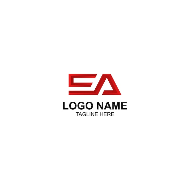 Vector ea logo design