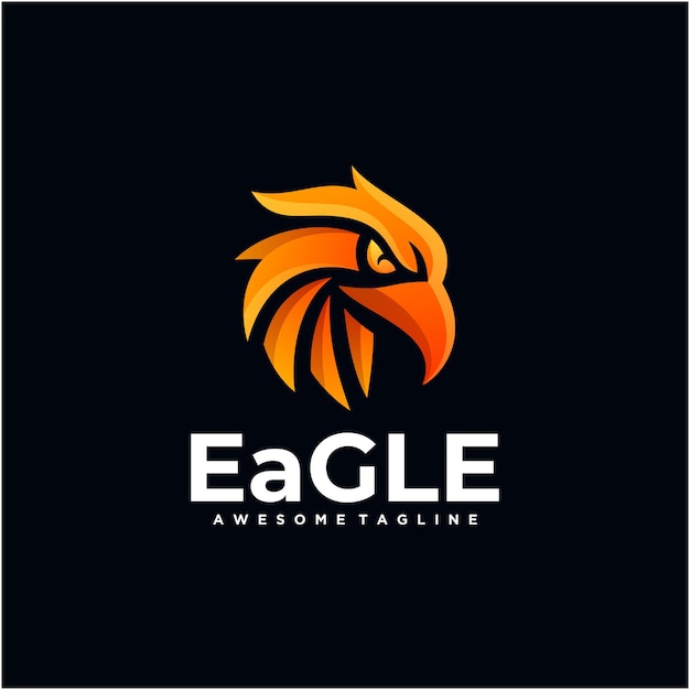 Eagle abstract logo ontwerp vector moderne kleur