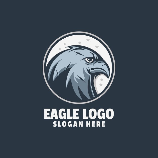 Vector eagle angry logo design vector