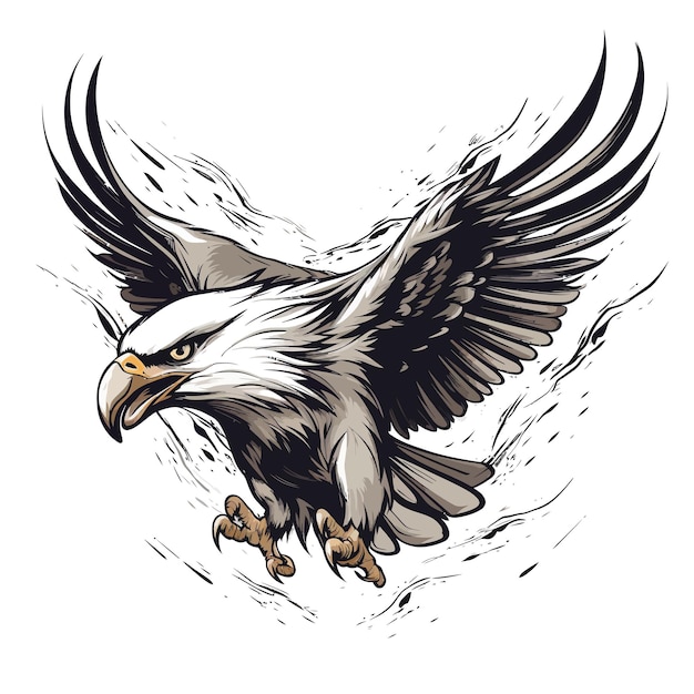 eagle artwork for apparel