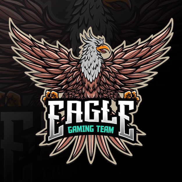 Eagle bird logo esport animal illustration