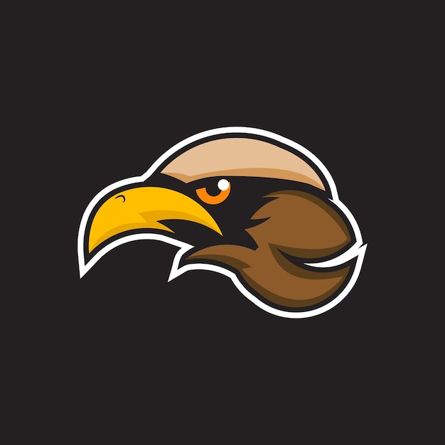 Eagle bird mascot logo vector template