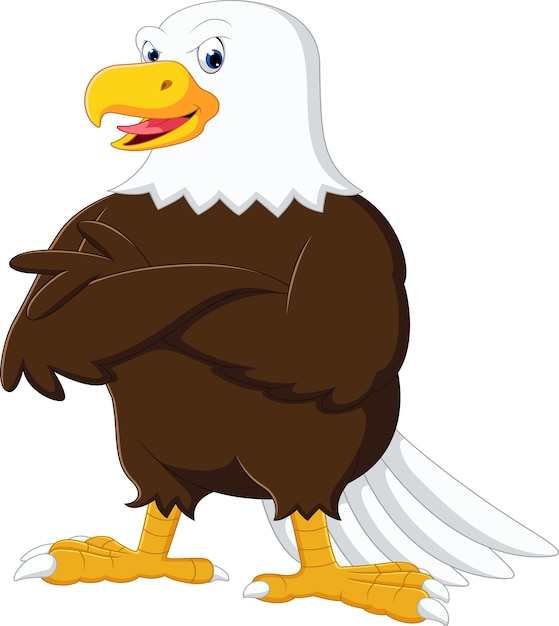 Eagle cartoon posing