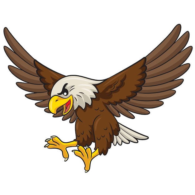 Vector eagle cartoon