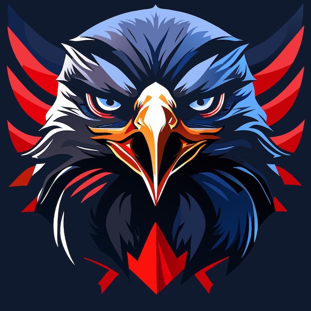 Eagle Design in Stars and Stripes Theme