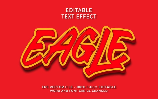 Eagle Editable Text Effect