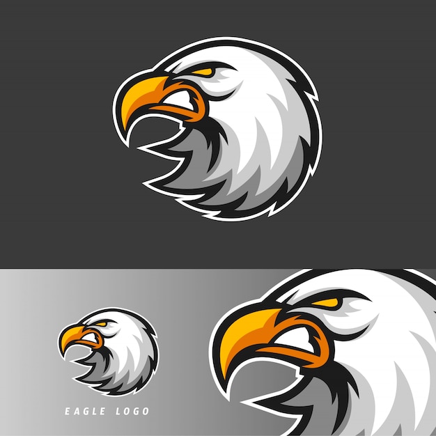 Emblema della mascotte di gioco di eagle esport