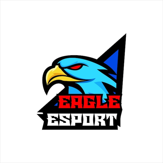 Талисман дизайна логотипа орла киберспорта