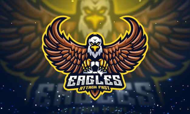 Eagle Esport-mascotte-logo-ontwerp