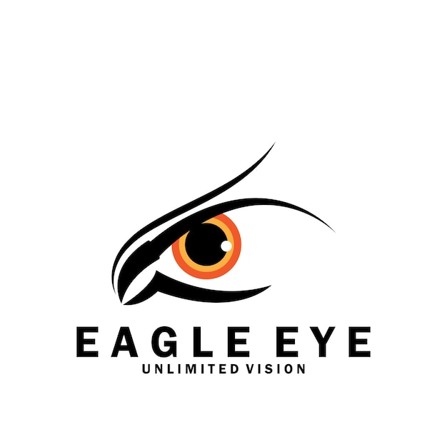 Eagle eye icon vector illustration template design